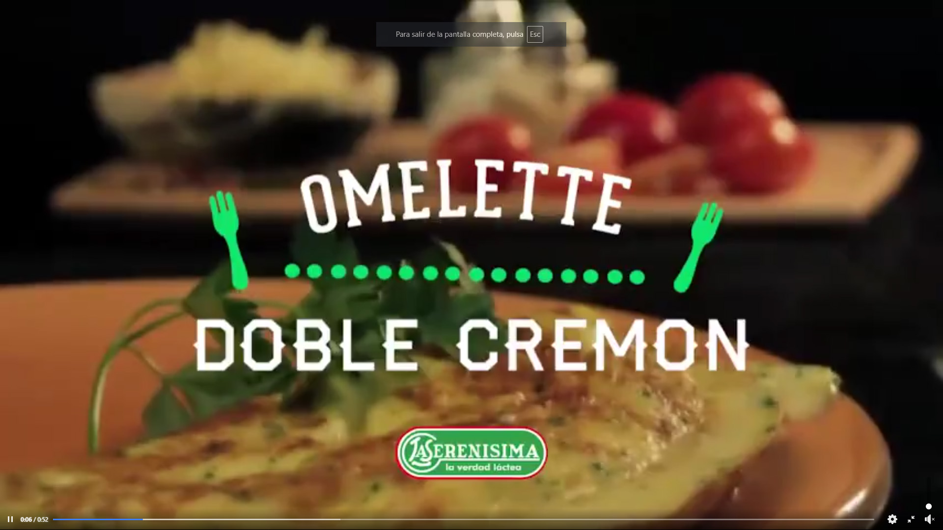 Cremon Omelette receta Client La Serenisima